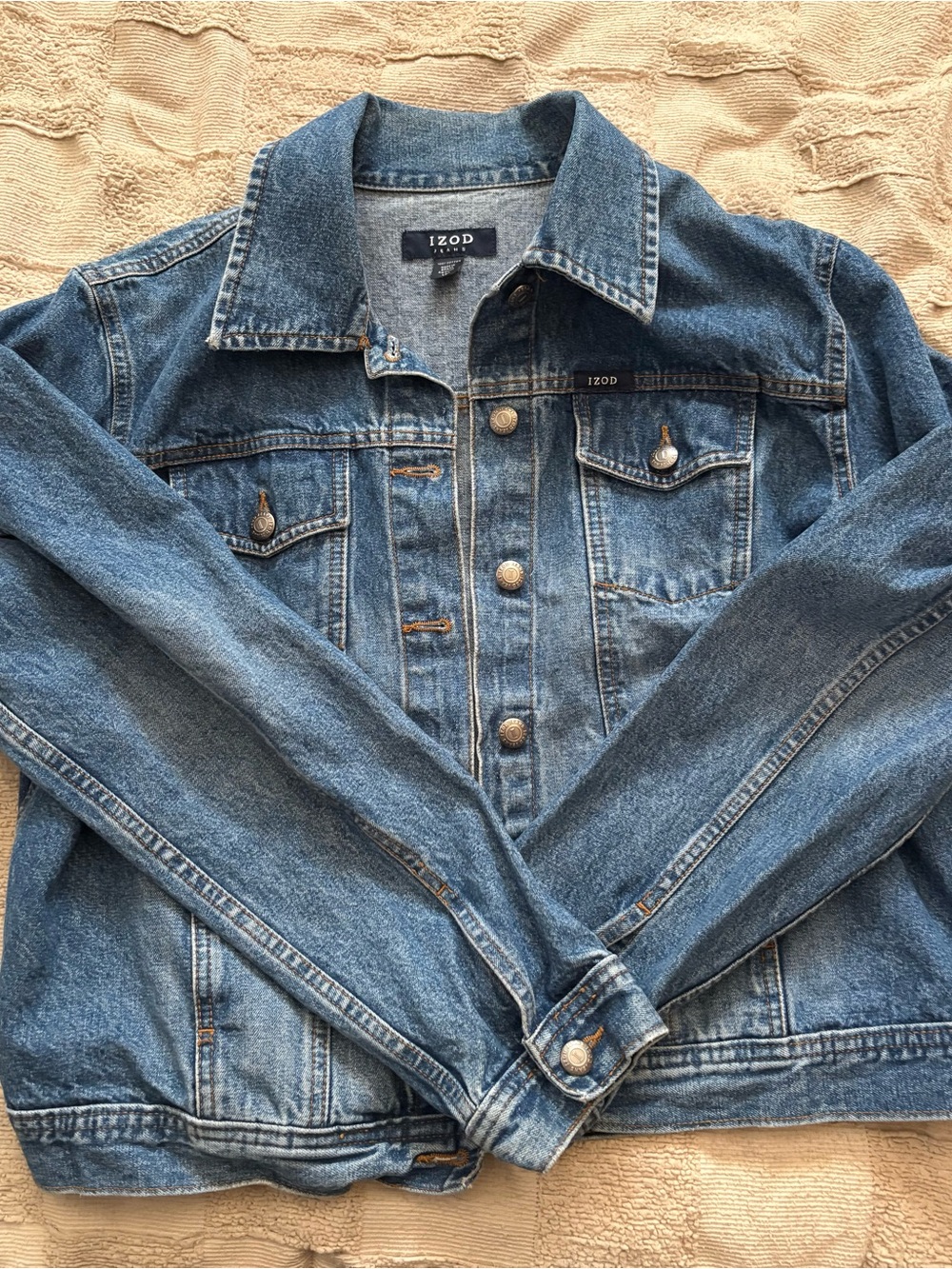 Izod Light Blue Denim Shirt Jacket